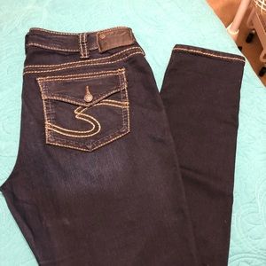 Silver Skinny Jeans